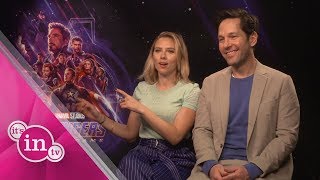 quotAvengers Endgamequot Scarlett Johansson und Paul Rudd im Interview [upl. by Retxed]