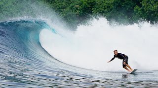 Surfing in Simeulue Island  All day swell [upl. by Airdnek]