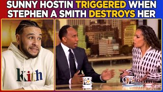 Sunny Hostin TRIGGERED when Stephen A Smith DESTROYS Her with FACTS [upl. by Suzann]