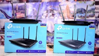 TpLink Archer C7 AC1750 vs TPLink Archer C1200 Gigabit Wireless Router Comparison [upl. by Aillicsirp]