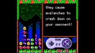 Kirbys Avalanche Intro SNES Introduction [upl. by Nottirb]