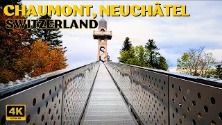 Chaumont Switzerland  Virtual Walks 4K Visiting the Chaumont Observation Tower 🇨🇭 [upl. by See]