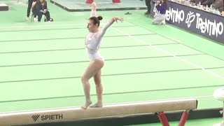 Angela Andreoli 🇮🇹  New HUGE 14000 Beam routine  2024 1st Serie A  Trave [upl. by Yerxa989]