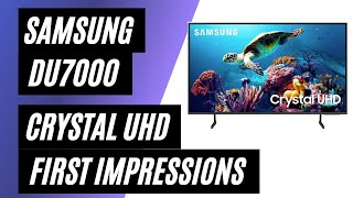 Samsung DU7000 Crystal UHD 4K TV  First Impressions [upl. by Toscano395]