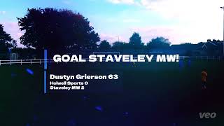 Staveley MW v Holwell Sports away 51024  highlights [upl. by Hteik]