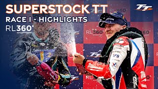 RL360 Superstock TT Race 1  Highlights  2024 Isle of Man TT Races [upl. by Humfrid]