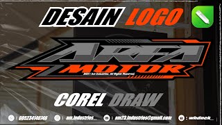 PROSES DESAIN LOGO PART 51  COREL DRAW [upl. by Lemmie]