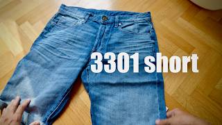 Gstar 3301 3301 Slim Denim Shorts [upl. by Agna219]