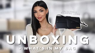 UNBOXING  Whats In My Bag  Jacquemus  Le Bambino Long  Selection Farfetch   Lisa Ngo [upl. by Odnala]