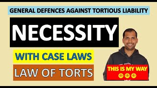 Necessity  General Defenses against Tortious Liability  Video 8 [upl. by Arleen]