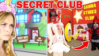 I Snuck Into Moodys SECRET CLUB HOUSE In Adopt Me Roblox [upl. by Teleya]