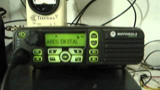 Motorola MotoTrbo DGM6100XPR6150 TDMA digital signal example and RF power sample by XE1XNP [upl. by Ozkum]