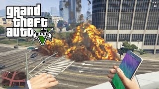 GTA 5 MOD  Samsung Galaxy Note 7 BIGGER Bomb Explosion [upl. by Hetty131]