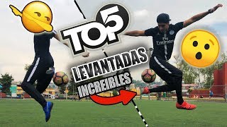 5 LEVANTADAS de FUTBOL que NO SABIAS que EXISTIAN  TUTORIALES DE FUTBOL PASO A PASO [upl. by Haily]