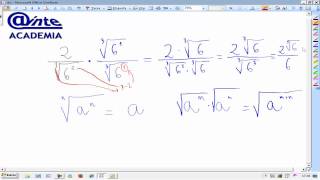 Racionalizar radicales con índice distinto de 2 Matemáticas 4º ESO B AINTE [upl. by Gervase570]