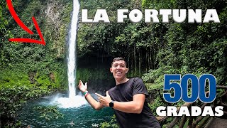 500 ESCALONES para llegar a este LUGAR tan ÉPICO LA FORTUNA WATERFALL COSTA RICA [upl. by Nylhsa]