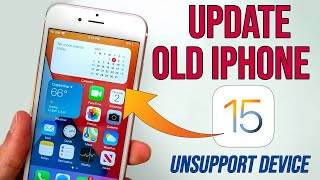 How to Update iPhone 6 to iOS 15  Install iOS 15 Unsupported iPhone 65s [upl. by Syah172]