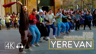 Yerevan Christmas Day Walking Tour Armenia Jan 06 2023 4K 60 fps [upl. by Judus747]