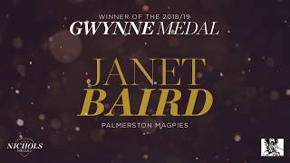 201819 NTFL Gwynne medallist  Janet Baird highlights [upl. by Yadseut909]