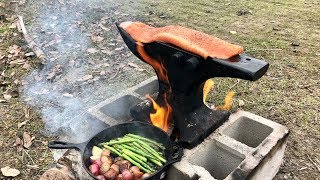 Cooking Salmon on Anvil [upl. by Rebhun]