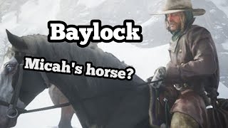 RDR 2 stealing Micahs horse Baylock [upl. by Aeslehc557]