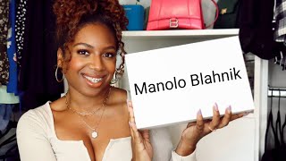 Manolo Blahnik Hangisi Unboxing Review [upl. by Analos]