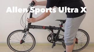 Allen Sports Ultra X Folding Bike  How to Fold and Unfold [upl. by Sivart]