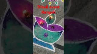 Diwali special event Rangoli competition satisfying view [upl. by Eirrahs669]