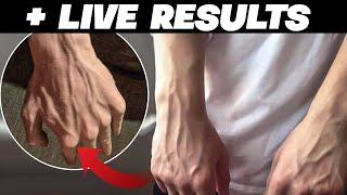 get veiny hands permanently in 1 minute live results [upl. by Kcid418]