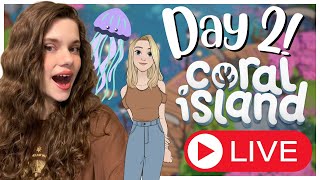 🔴Day 2 In Starlet Town Coral Island Livestream [upl. by Ahsiekim318]