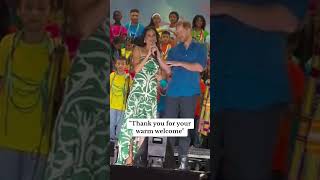 Meghan Markle and Prince Harry thank Colombians for their warm welcome [upl. by Ynneg99]