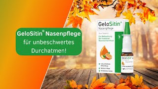 GeloSitin® Nasenpflege – Bei trockener Nasenschleimhaut [upl. by Yeslehc]