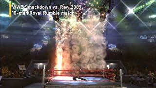 WWE Smackdown vs Raw 2009  10man Royal Rumble match [upl. by Saile]