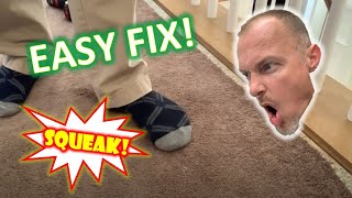 HOW TO STOP FLOOR SQUEAKSEasy Through Carpet or Hardwood Floors or from Basement [upl. by Eeliab943]