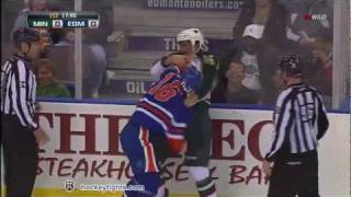 Brad Staubitz vs Darcy Hordichuk Nov 30 2011 [upl. by Jesselyn]