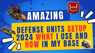 War Commander best Base defense units Setup 2024 what i use and how to use you must watch it [upl. by Gervais]