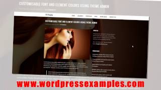 Titan Wordpress Theme  Photography Wordpress Theme Titan [upl. by Madelin268]