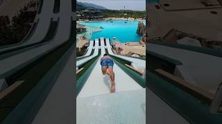 Huge slide in Water Park 😱🔥🤙waterpark pool slide superslide tiktok slipnslide flip olympic [upl. by Eerased]