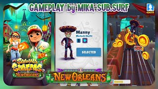 Subway Surfers New Orleans 2018  Full Gameplay with Manny  Mariachi Outfit [upl. by Dusen]