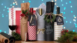 How to Gift Wrap a Bottle of Wine [upl. by Benetta138]