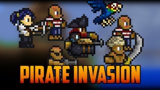 Terraria  Pirate Invasion and Pirate NPC [upl. by Zacharias]