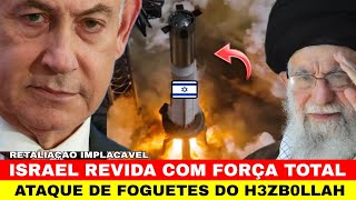 Israel Responde com Força Total a Massivo Ataque de Foguetes do Líbano [upl. by Ahsinad991]