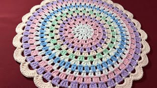 Centro de Mesa o Mantelito Individual paso a paso a crochet 🧶 [upl. by Bluh90]