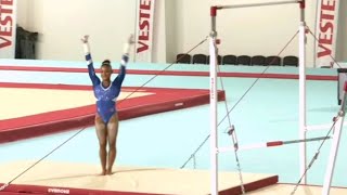 Mélanie de Jesus dos Santos 🇫🇷  GOLD 🥇Uneven Bars final  Antalya World Cup 2024 [upl. by Derayne]