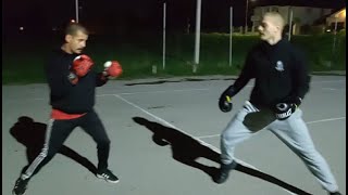 Two MMA fighters have a BOXING sparring match [upl. by Terrel]