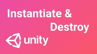 C Instantiate amp Destroy a gameObject  Unity Tutorial [upl. by Massiw927]