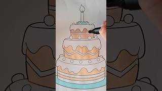 Tort 🎂 kolorowanie art satisfying [upl. by Iredale]