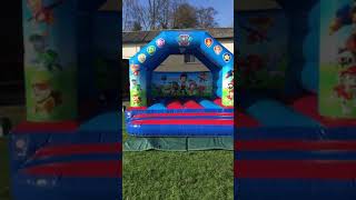 Paw Patrol Nickelodeon Bouncy Castle House all set up in Norwich [upl. by Eibber700]