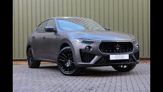 202020 Maserati Levante 30 V6 GranSport Nerissimo ZF 4WD  Grigio lava matte finish amp pan sunroof [upl. by Akemaj]