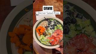 GRWM  Prepping my GO TO SALAD saladrecipe winddown dinnerprep [upl. by Margit275]